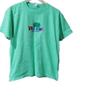 Vintage Phuket Thailand Green Embroidered Tourist Souvenir Tee Shirt Medium